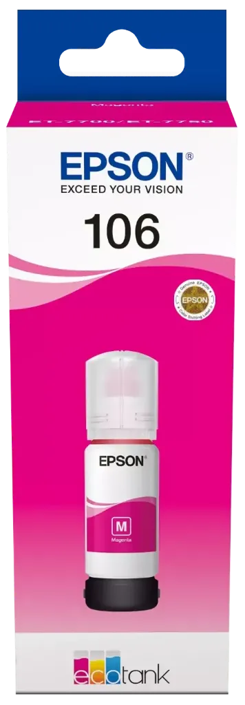 Epson 106 Kırmızı Şişe Mürekkep