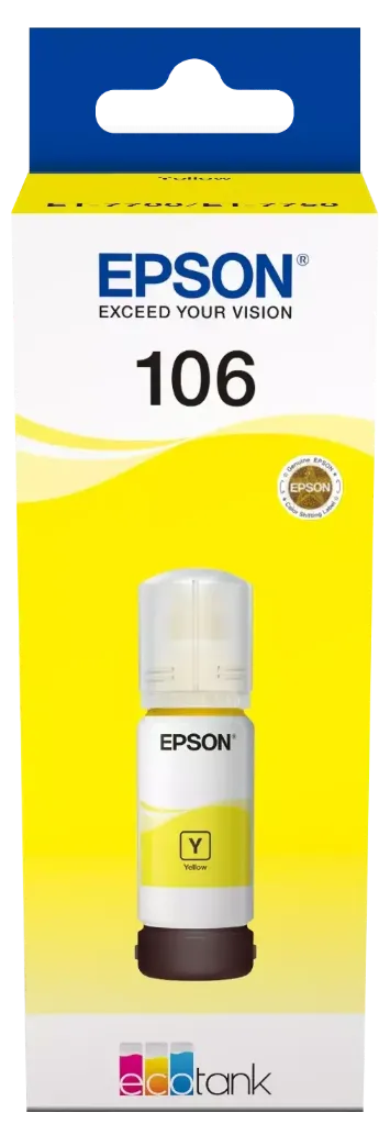 Epson 106 Sarı  Şişe Mürekkep