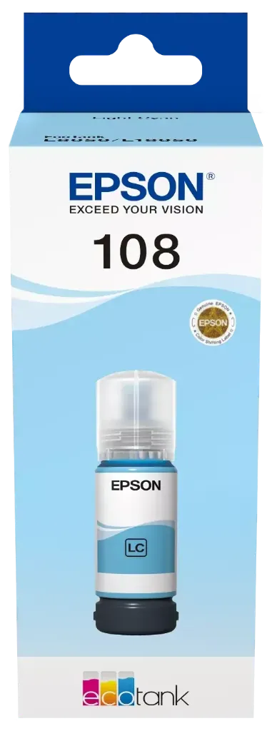 Epson 108 Ecotank Açık Mavi  Mürekkep 70 ml