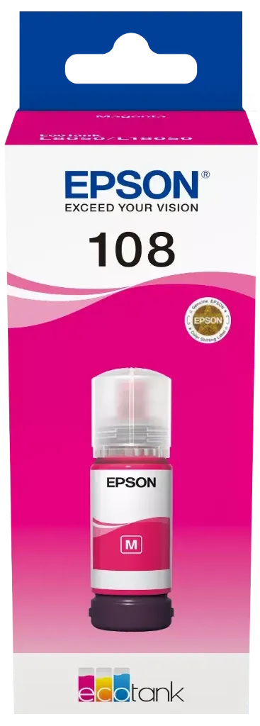 Epson 108 Ecotank Magenta Kırmızı Mürekkep 70 ml