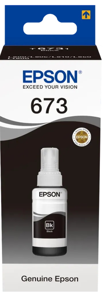Epson T6731 Siyah Şişe Mürekkep