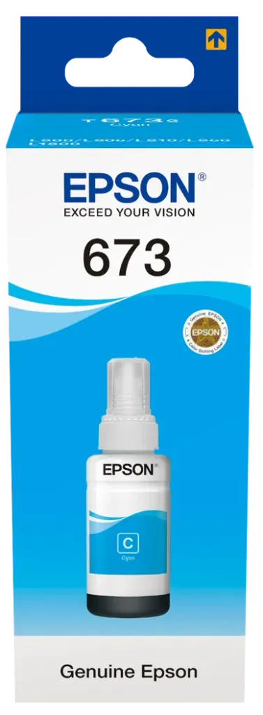 [C13T67324A] Epson T6732 Mavi Şişe Mürekkep {L810/L850/L805}