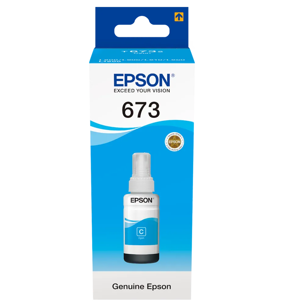 [C13T67324A] Epson T6732 Mavi Şişe Mürekkep {L810/L850/L805}