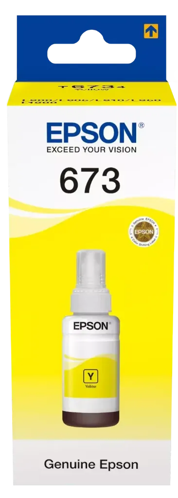 [C13T67344A] Epson T6734 Sarı Şişe Mürekkep {L810/L850/L805}