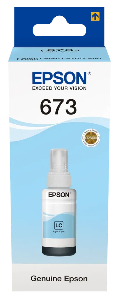 [C13T67354A] Epson T6735 Açık Mavi Şişe Mürekkep {L810/L850/L805}